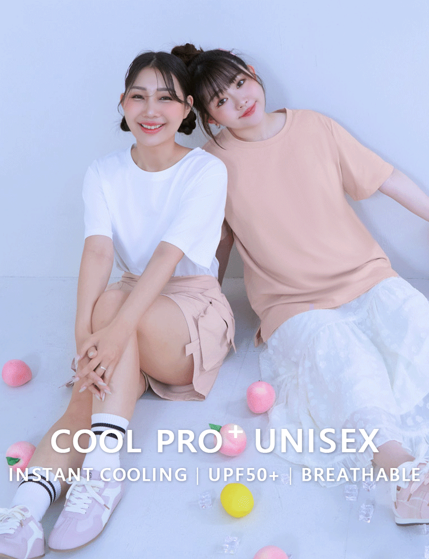 Instant Cooling Side Slit Oversized Plus Size Tee