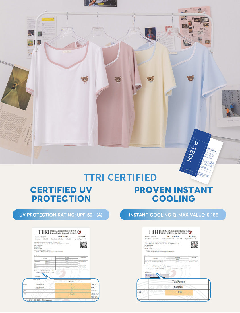 Instant Cooling Sorona Teddy Embroidered Plus Size Tee