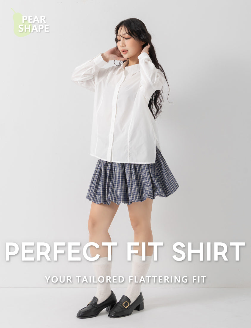 Pear-Shaped Friendly! Perfect Fit Seamed Versatile Plus Size Shirt