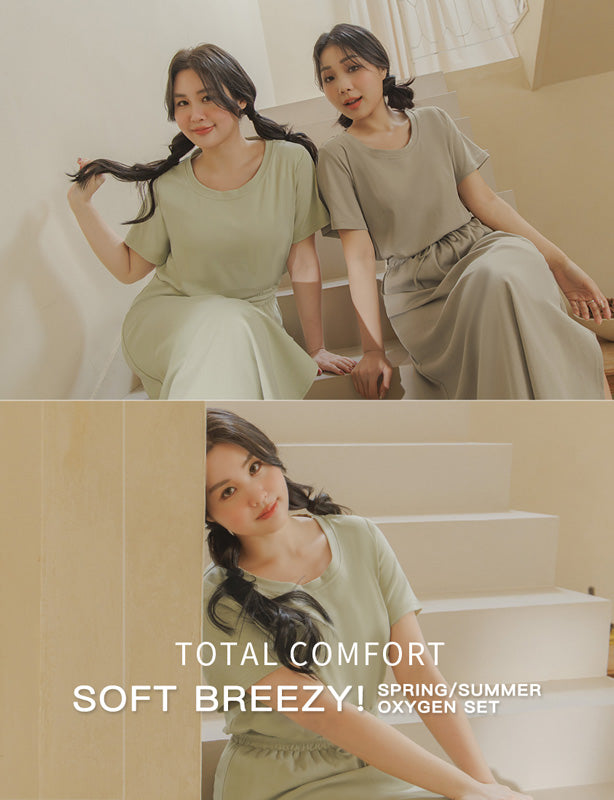 Silky Cool Liquid Touch Cotton Short Sleeve Plus Size Tee