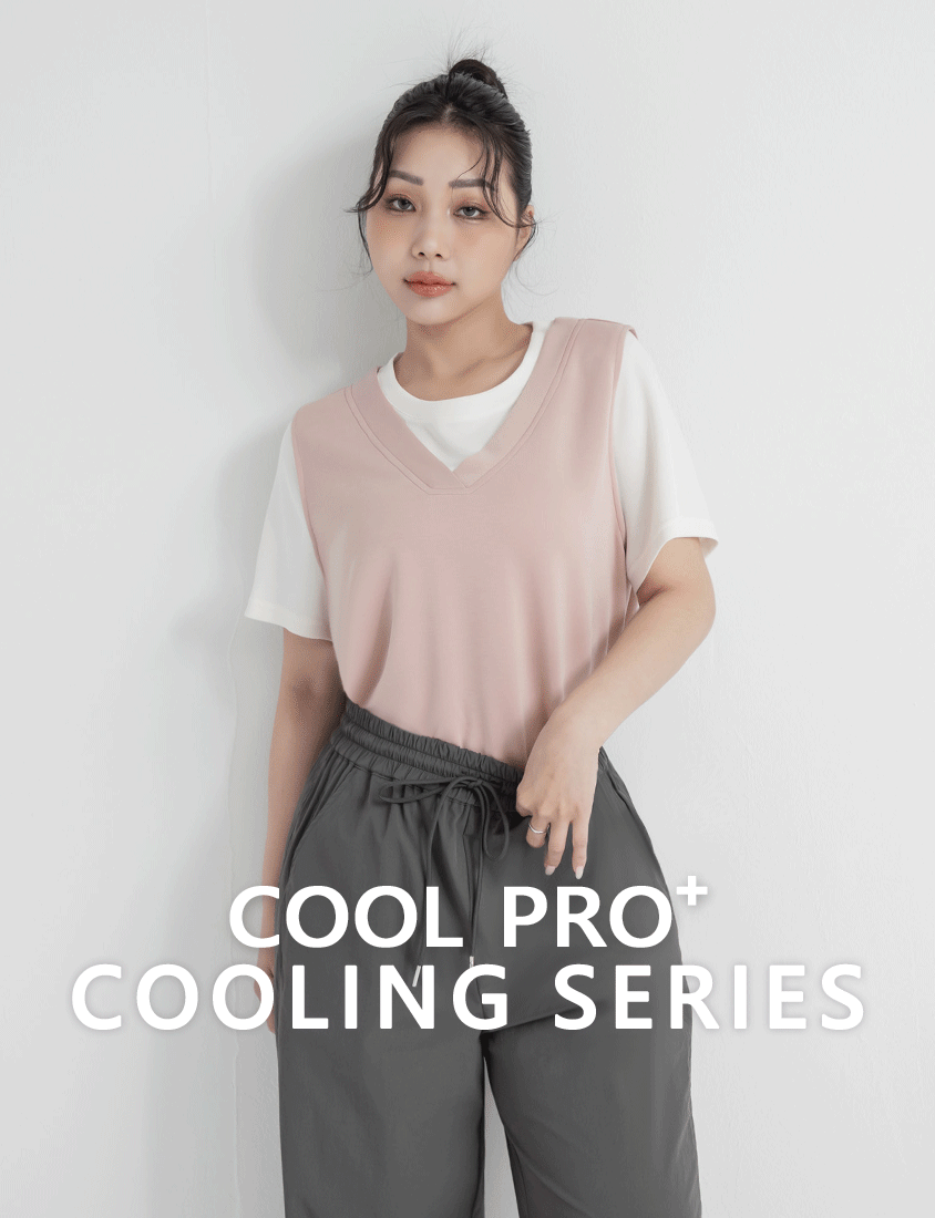 Instant Icy Cooling Cloud Cotton Faux Two Piece Plus Size Tee
