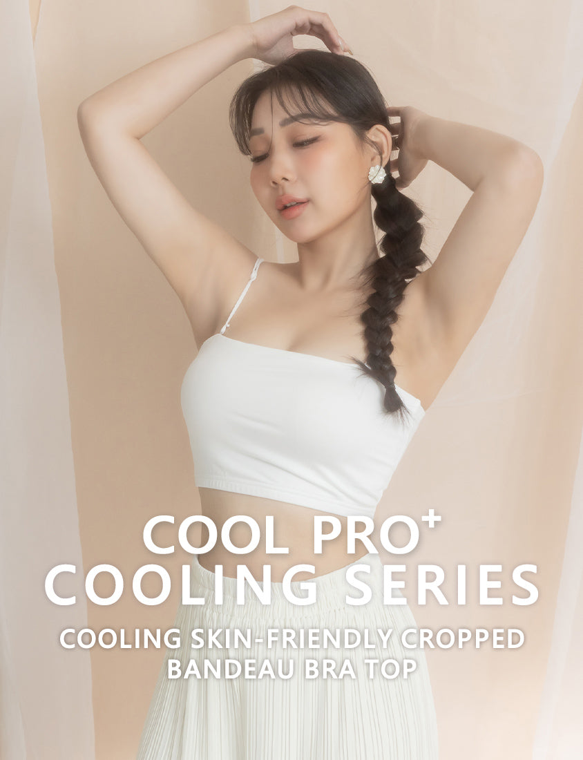 Cooling Skin-Friendly Cropped Bandeau Plus Size Bra Top