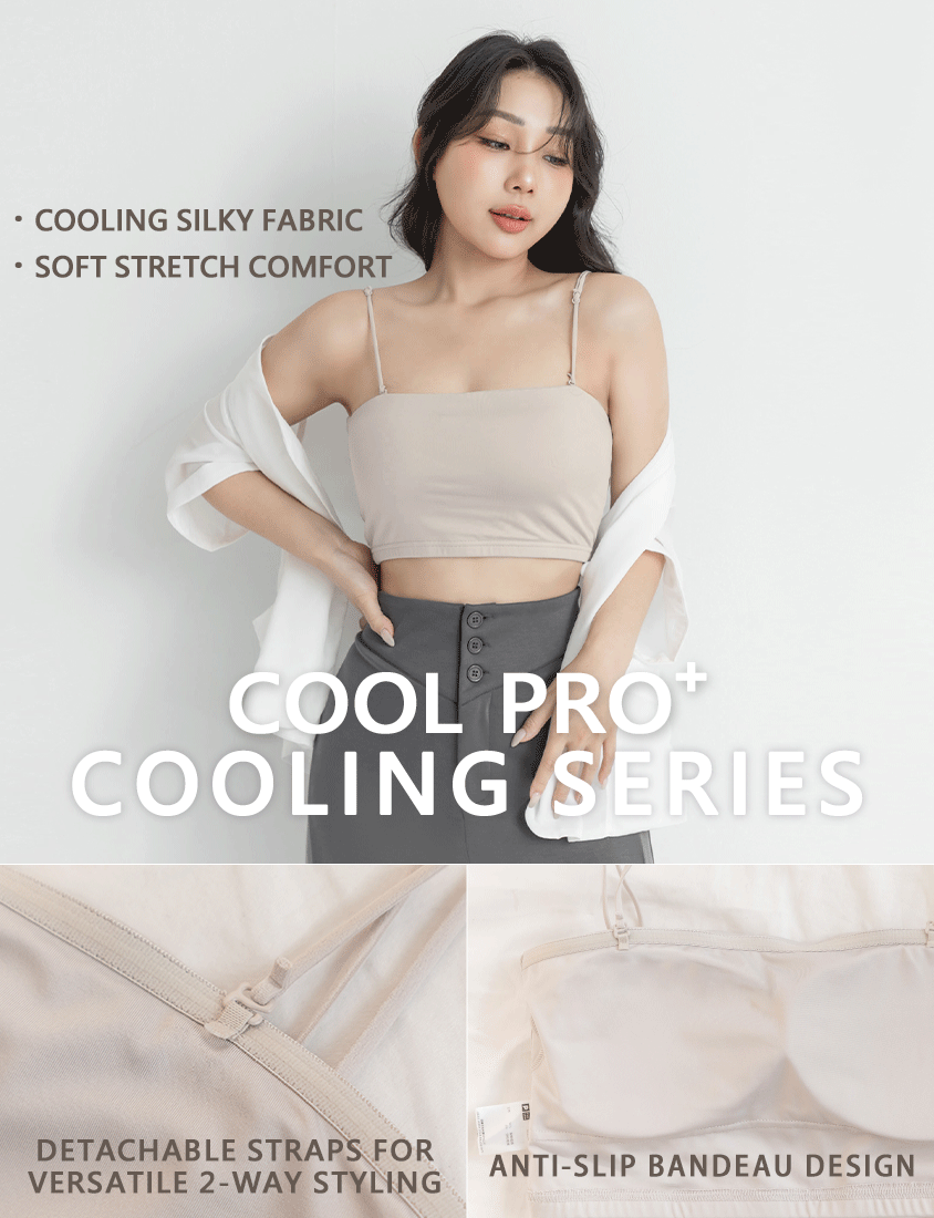 Cooling Skin-Friendly Cropped Bandeau Plus Size Bra Top