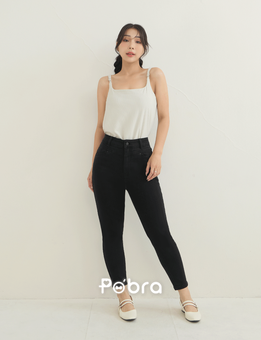 Pobra. Silky Cool Slimming Ribbed Plus Size Bra Tank Top