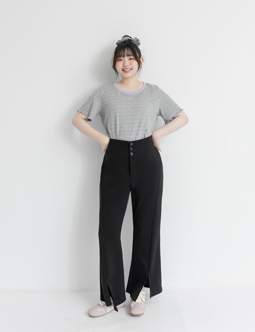 Instant Cool Cloud Cotton Plus Size Flare Pants (Long)