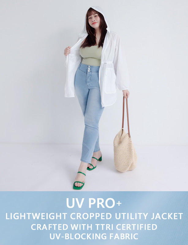 UV PRO+ Lightweight Functional Longline Utility Plus Size Jacket