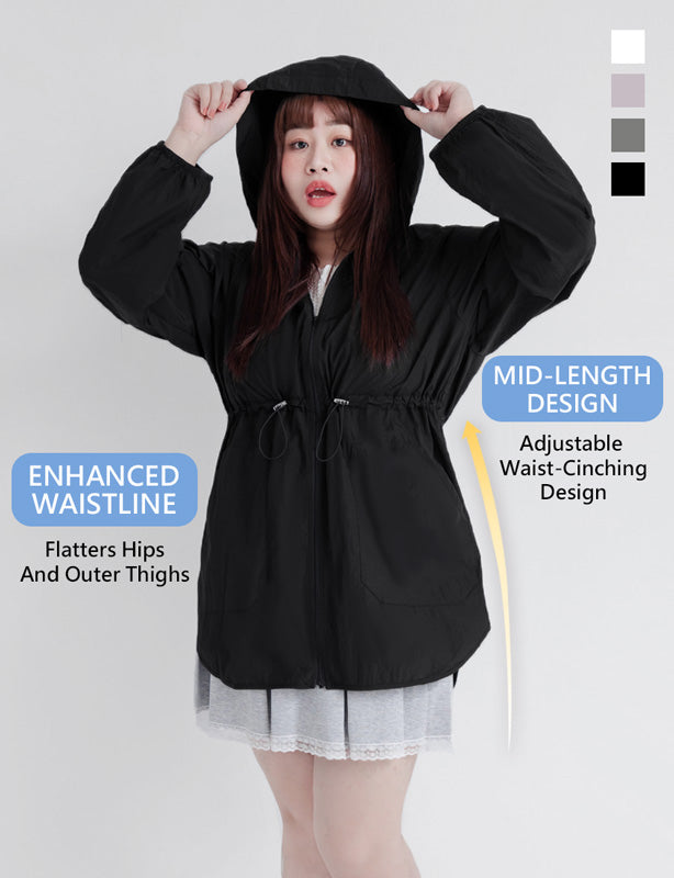 UV PRO+ Lightweight Functional Longline Utility Plus Size Jacket