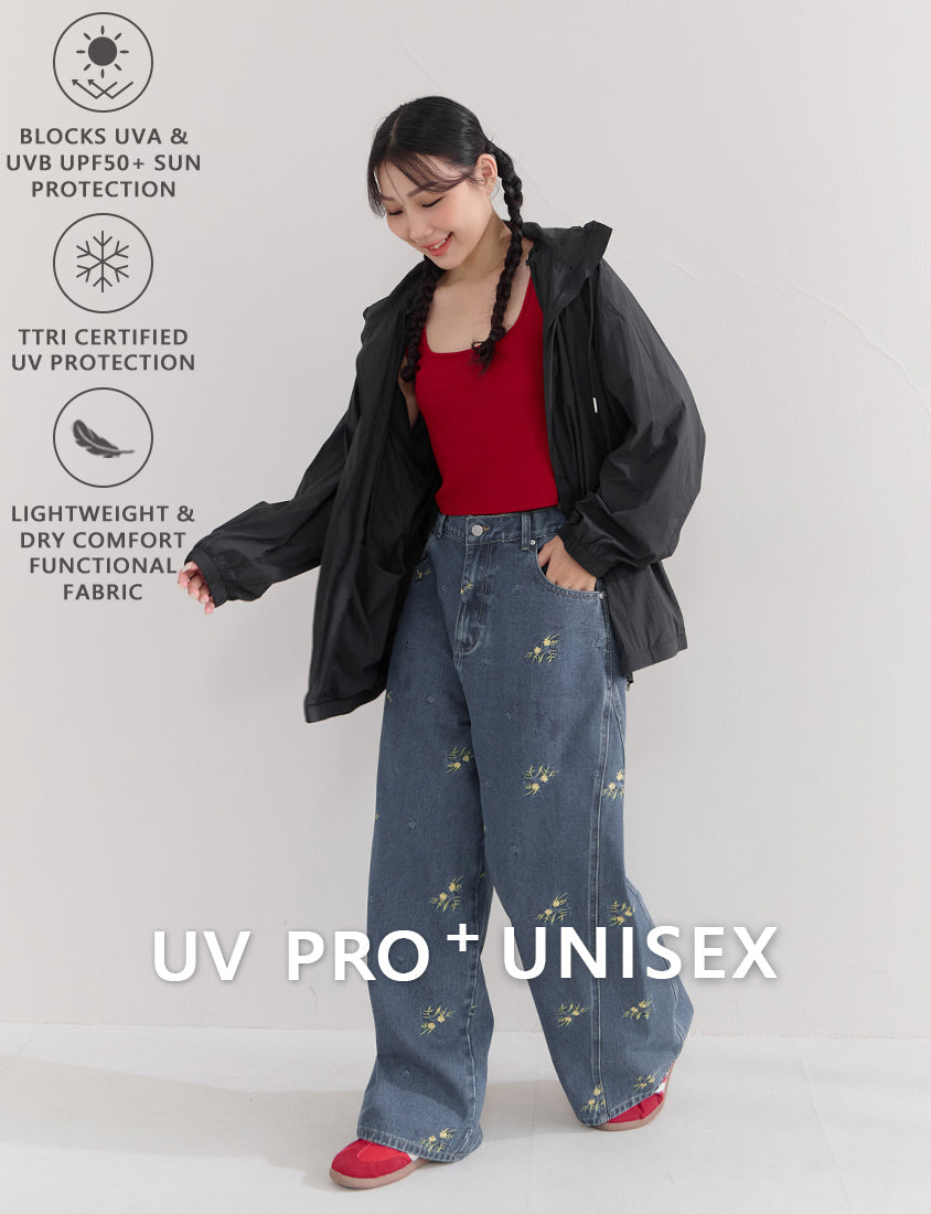 Instant Cooling UV-Protection Oversized Hooded Plus Size Jacket