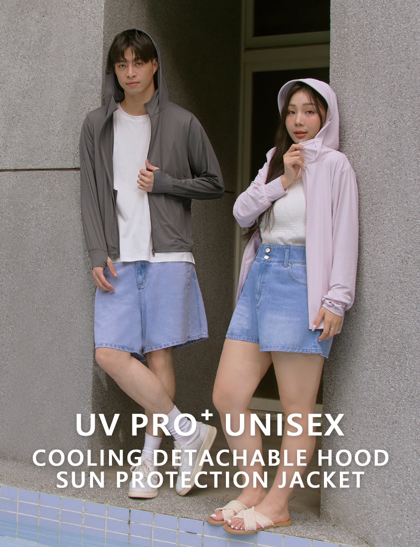 Icy Cooling Detachable Hooded Sun Protection Plus Size Jacket