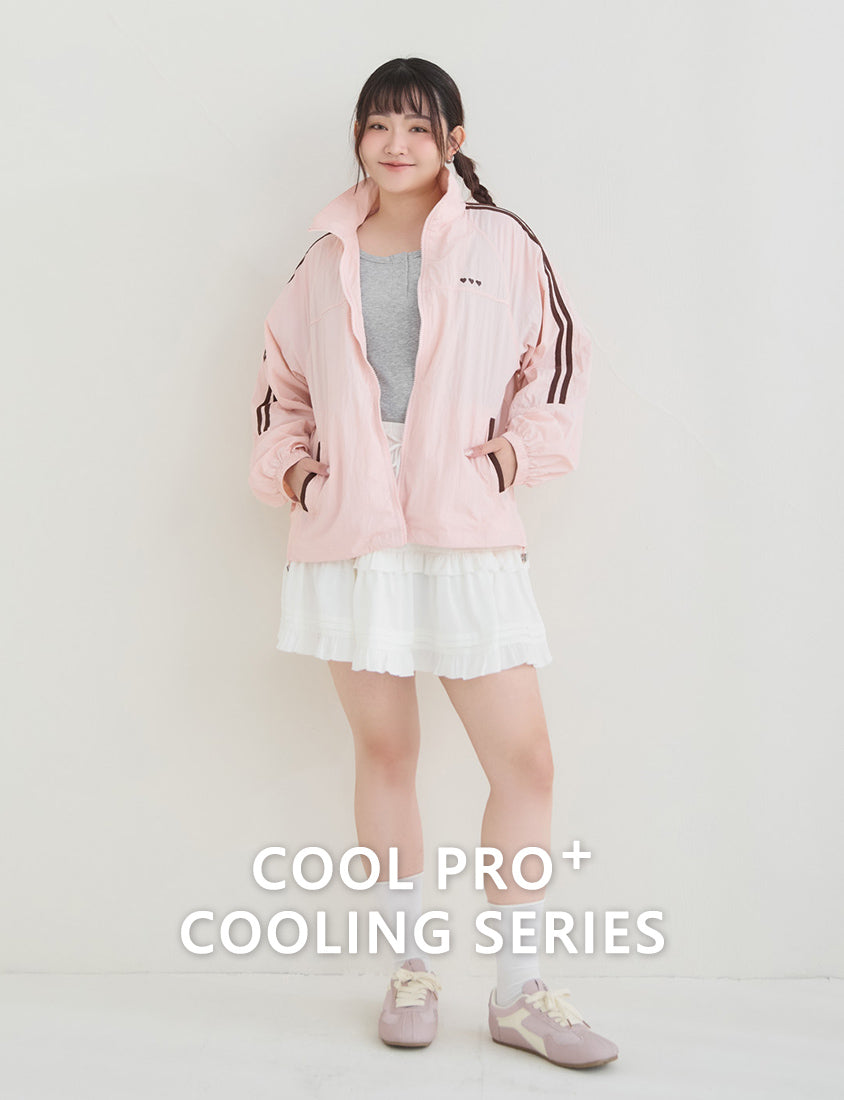 Instant Icy Cooling Contrast Sport Plus Size Jacket