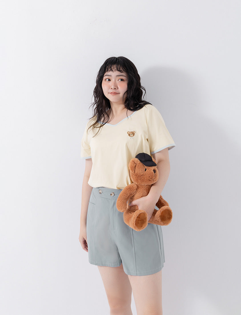 Instant Cooling Sorona Teddy Embroidered Plus Size Tee