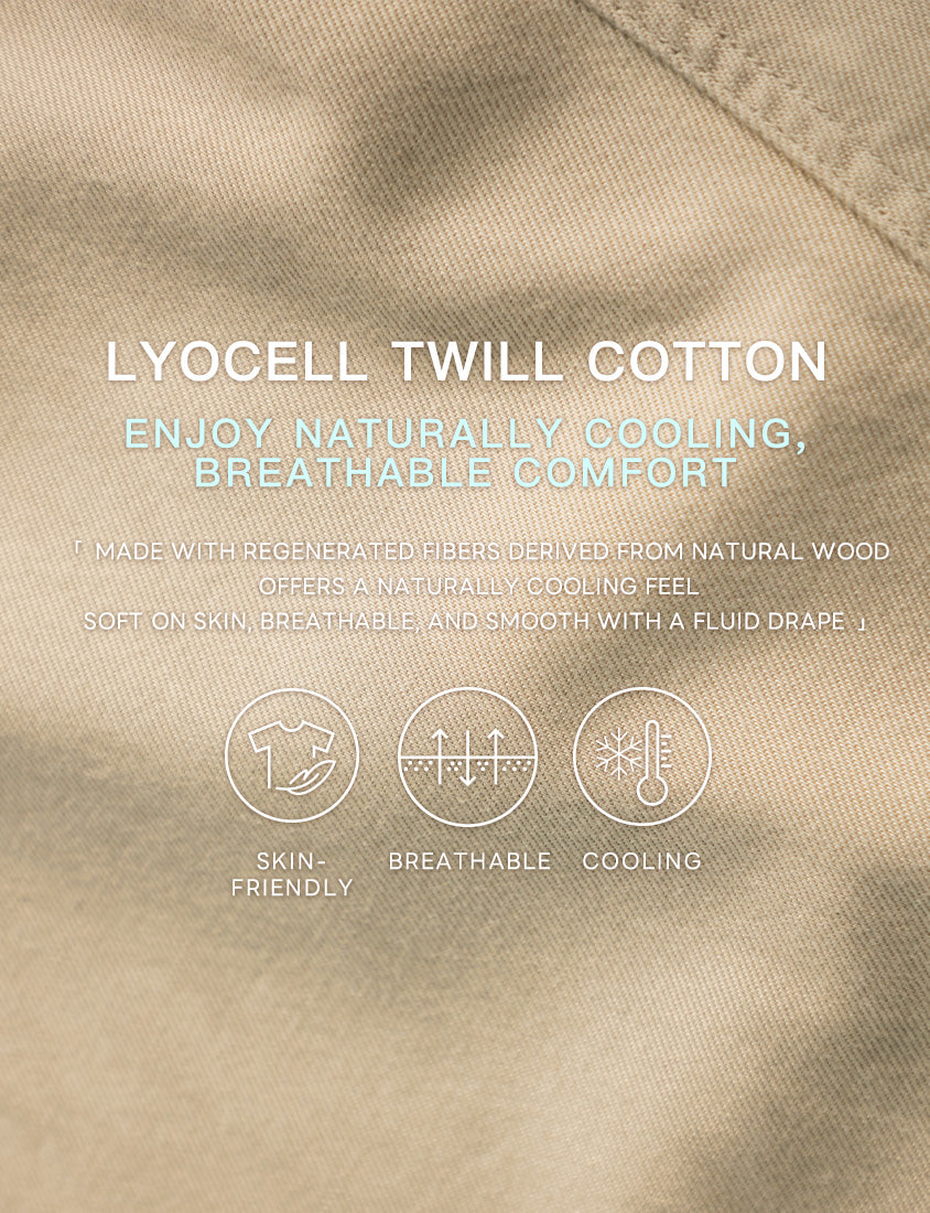 Lyocell Twill A-Line Plus Size Maxi Skirt (With Belt)