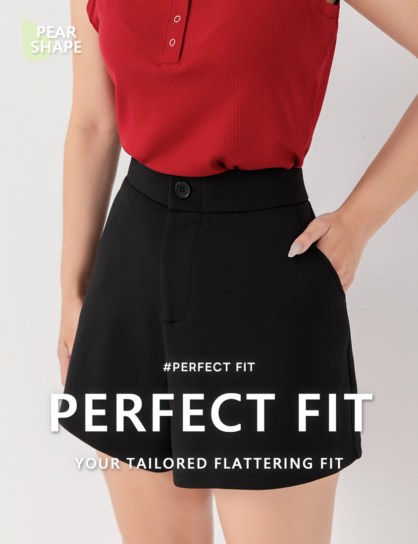 Pear-Shaped Friendly! Perfect Fit Structured Cloud Cotton Plus Size Shorts
