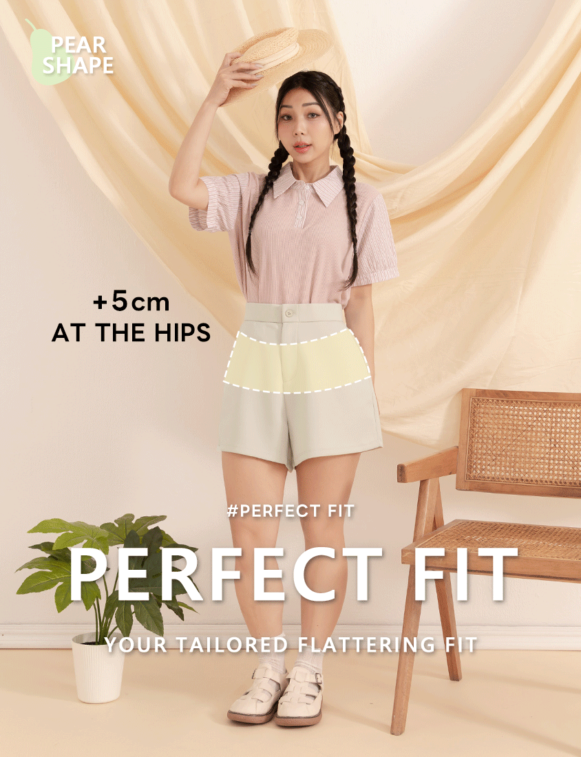 Pear-Shaped Friendly! Perfect Fit Structured Cloud Cotton Plus Size Shorts
