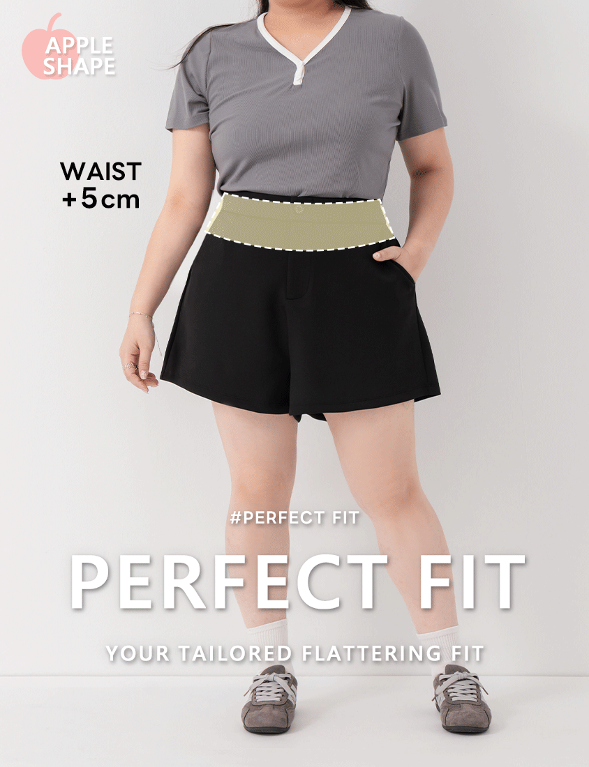 Apple-Shaped Friendly! Perfect Fit Cloud Cotton Plus Size Shorts