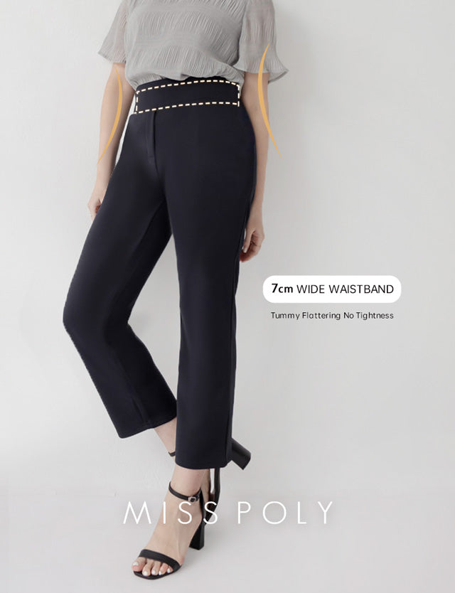 MISS. Waist-Sculpting Slimming Plus Size Straight Tailored Pants