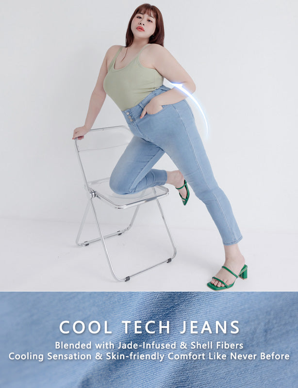 Cooling Tech Slim Fit Plus Size Jeans
