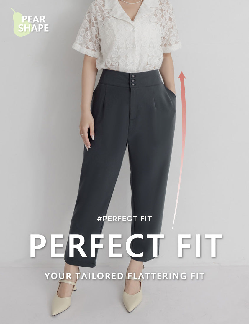 MISS. Pear-Shaped Body Friendly High Waist Plus Size Trousers