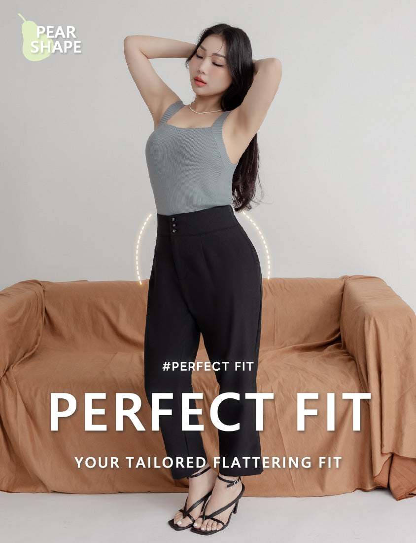 MISS. Pear-Shaped Body Friendly High Waist Plus Size Trousers