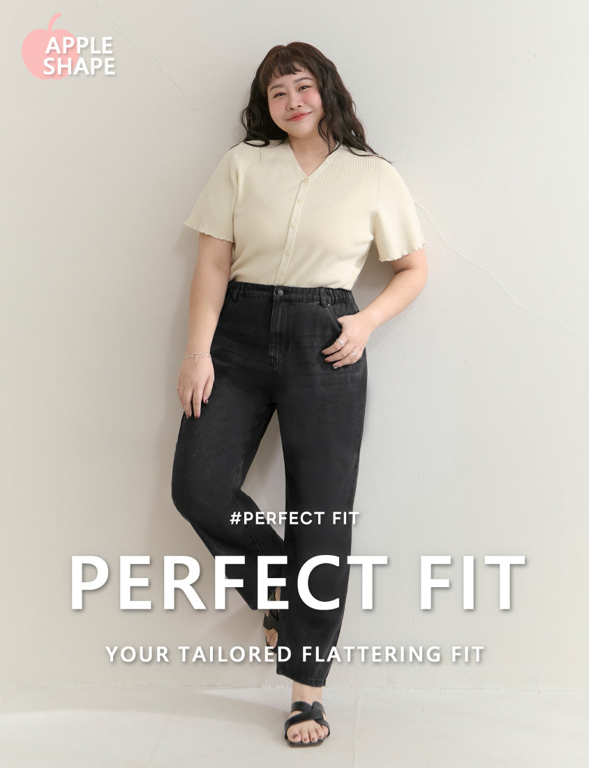 Apple-Shaped Friendly! Perfect Fit Plus Size Boyfriend Jeans