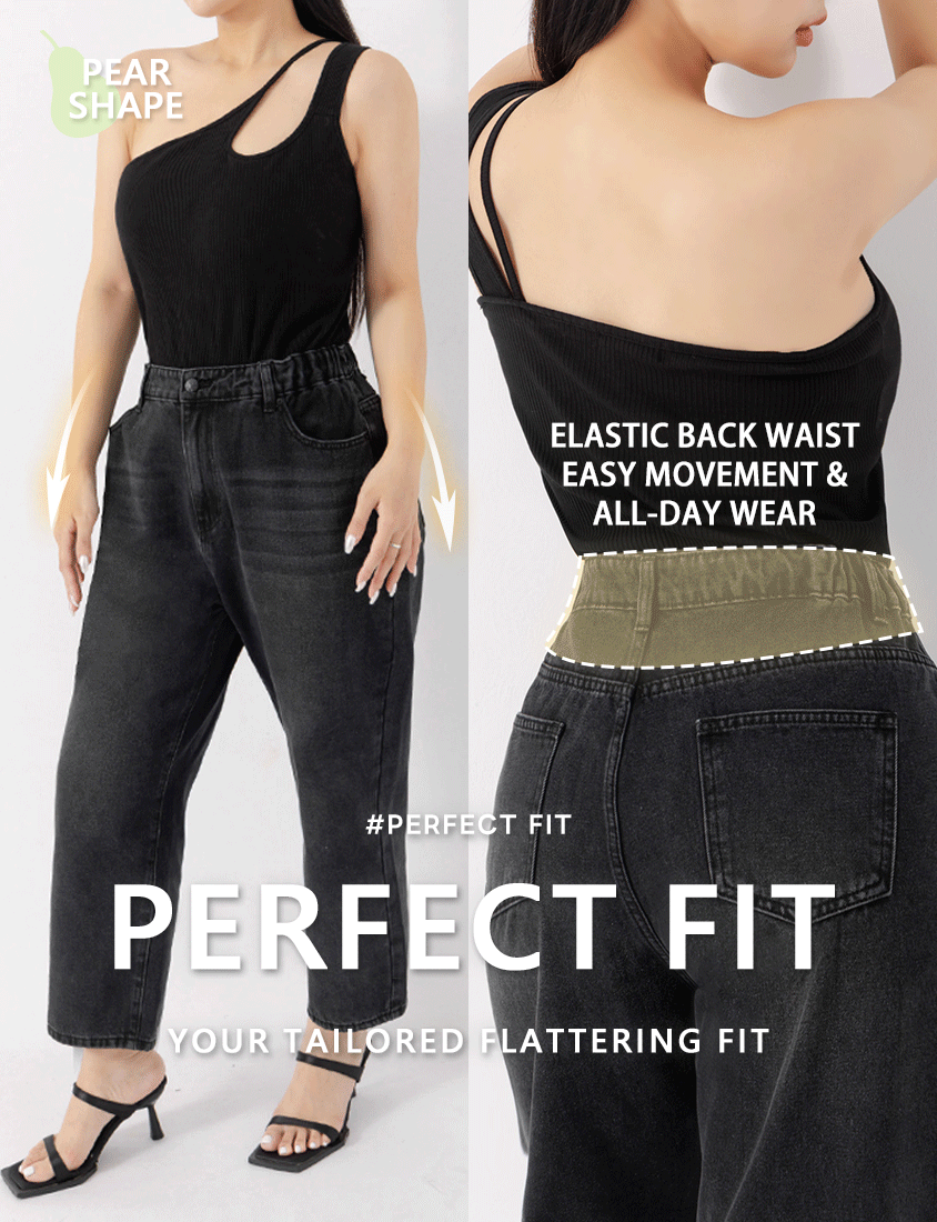 Pear-Shaped Friendly! Perfect Fit Plus Size Boyfriend Jeans