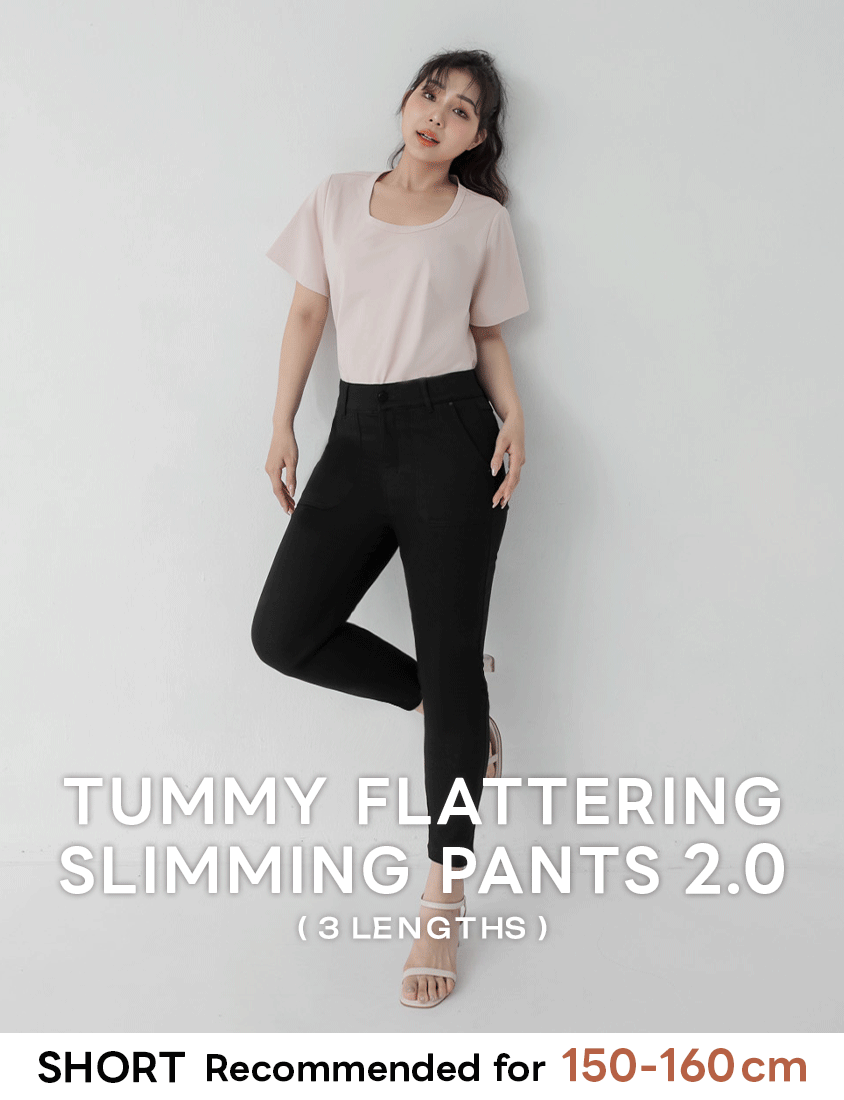 Tummy-Flattering Plus Size Slimming Pants 2.0 (Short)