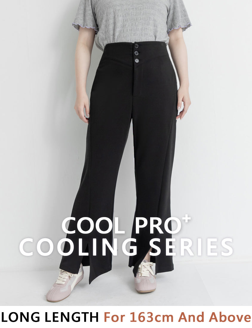 Instant Cool Cloud Cotton Plus Size Flare Pants (Long)