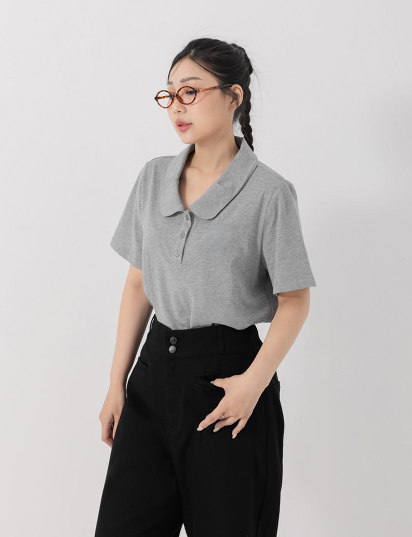 Slim Fit Wide Waistband Twill Plus Size Boyfriend Pants