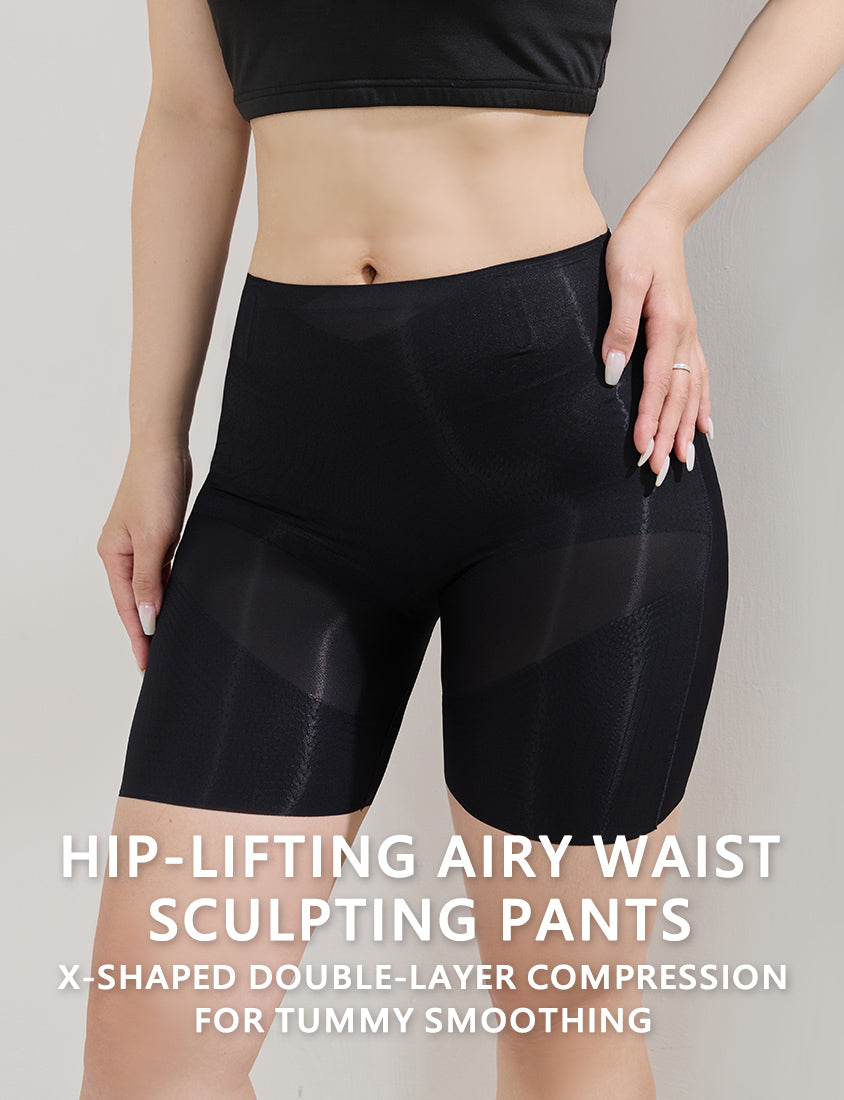 Hip-lifting Airy Waist Plus Size Sculpting Pants
