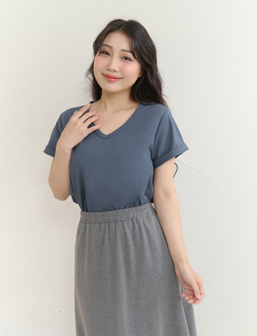 Upgraded 2.0! V-Neck Plus Size Slim Tee