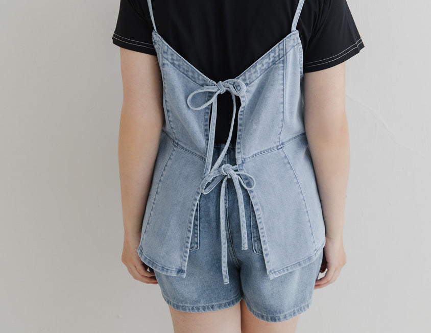 Reversible Silky Denim Plus Size Vest