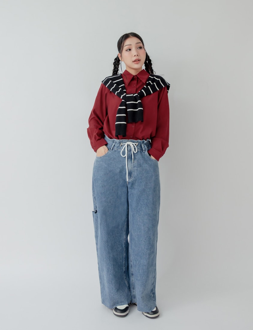 Oversized Cotton Slit Plus Size Sweatshirt (Unisex)