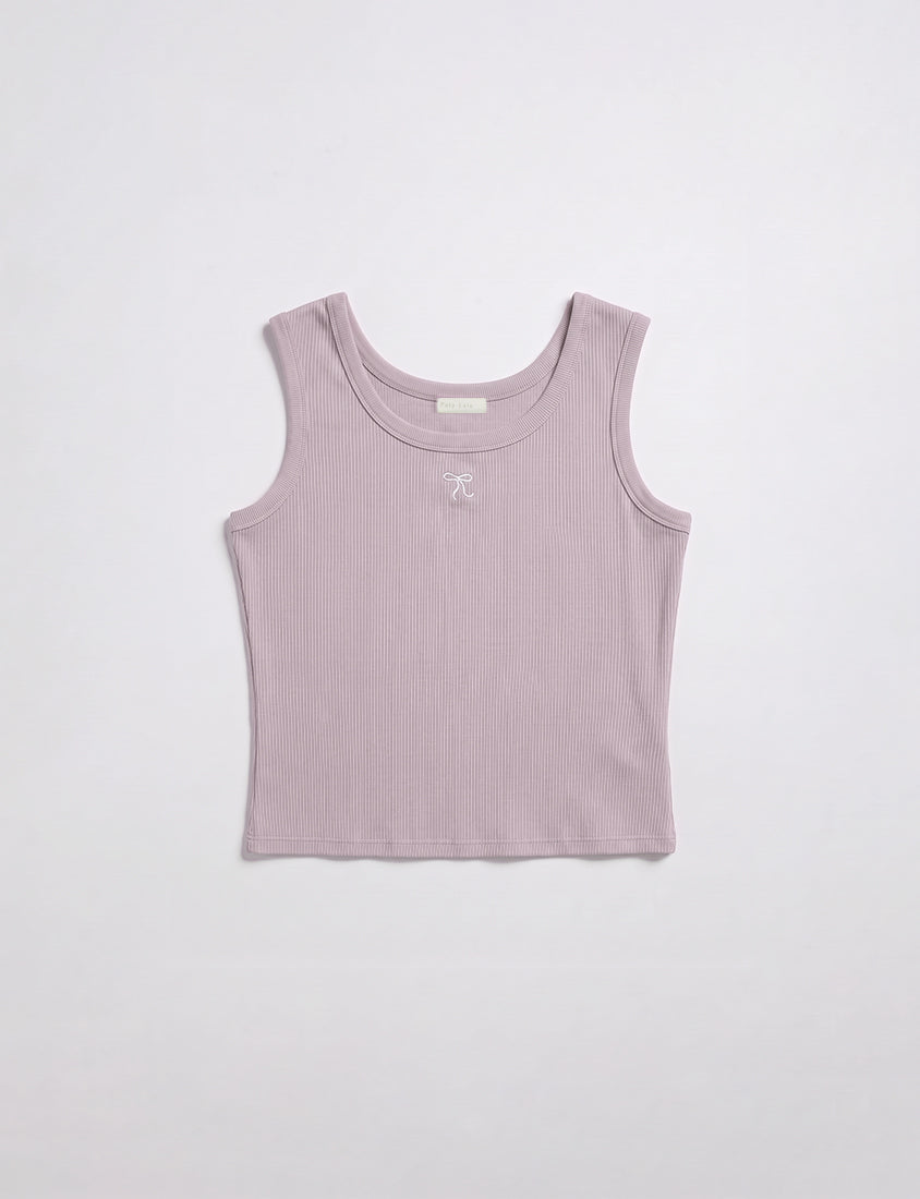 Versatile Square Neck Butterfly Embroidered Plus Size Tank Top
