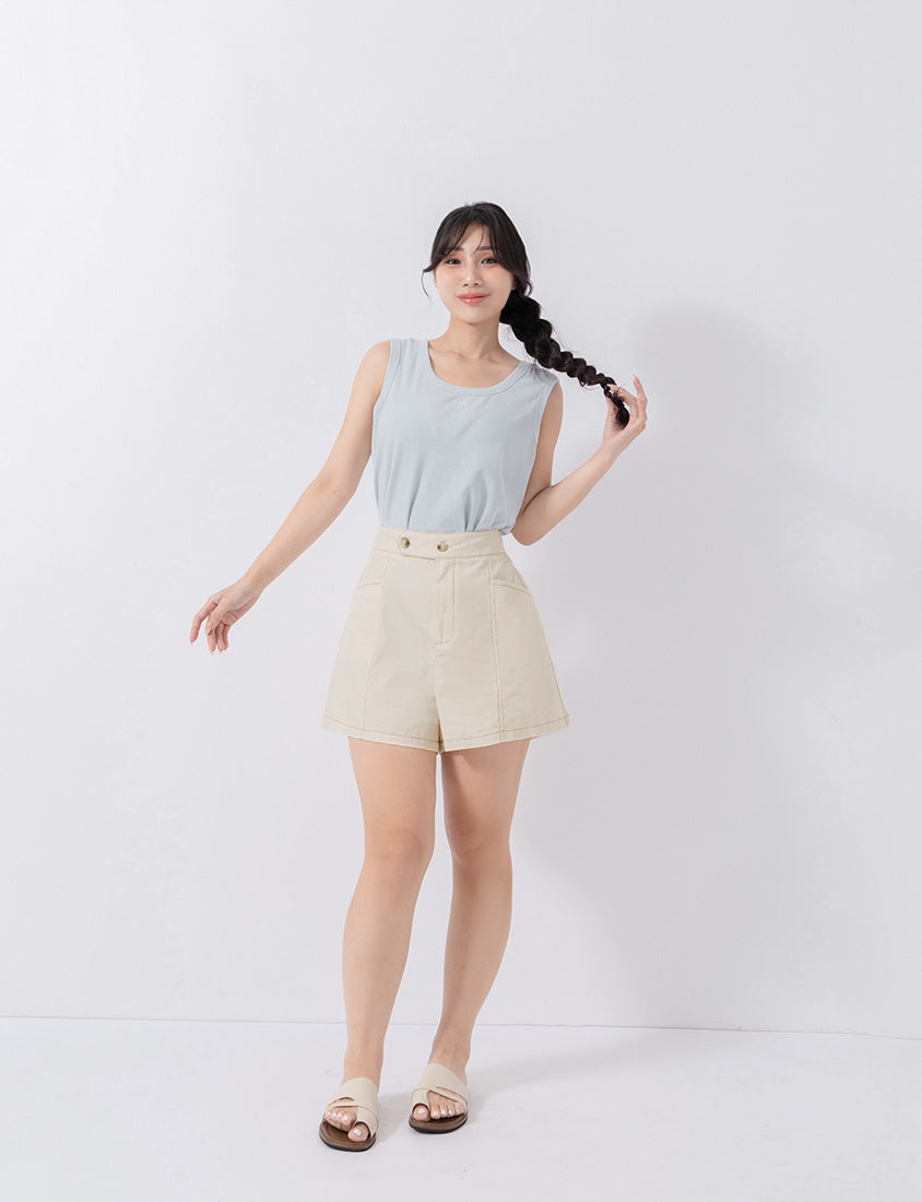 Versatile Square Neck Butterfly Embroidered Plus Size Tank Top