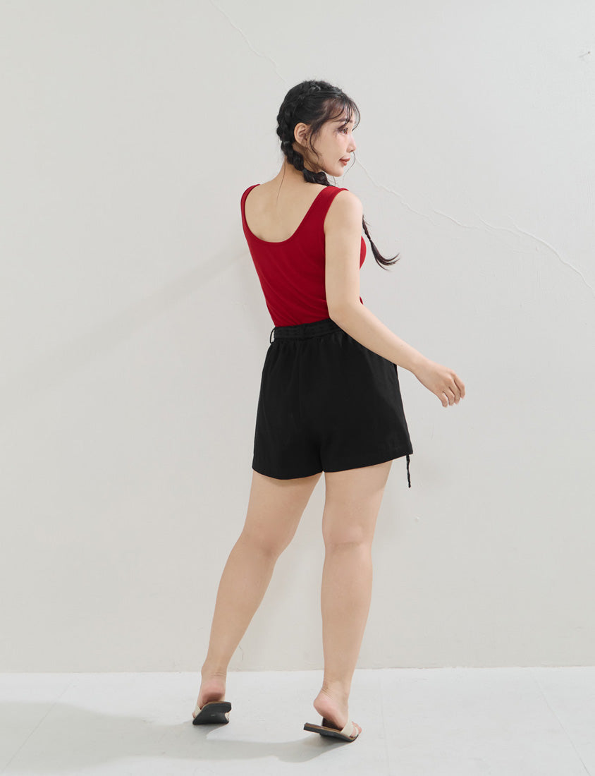 MUA! Sexy Open-Back Square Neck Plus Size Tank Top