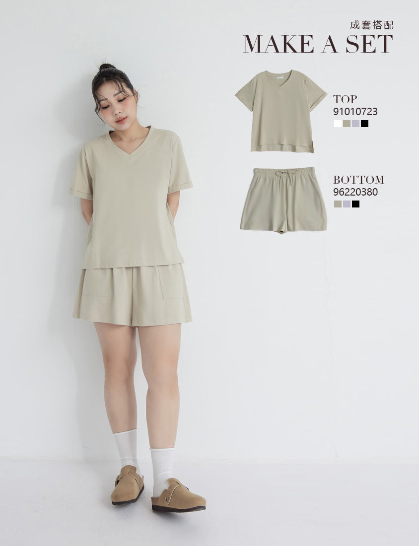 Instant Icy Cooling Sorona Plus Size V-Neck Tee