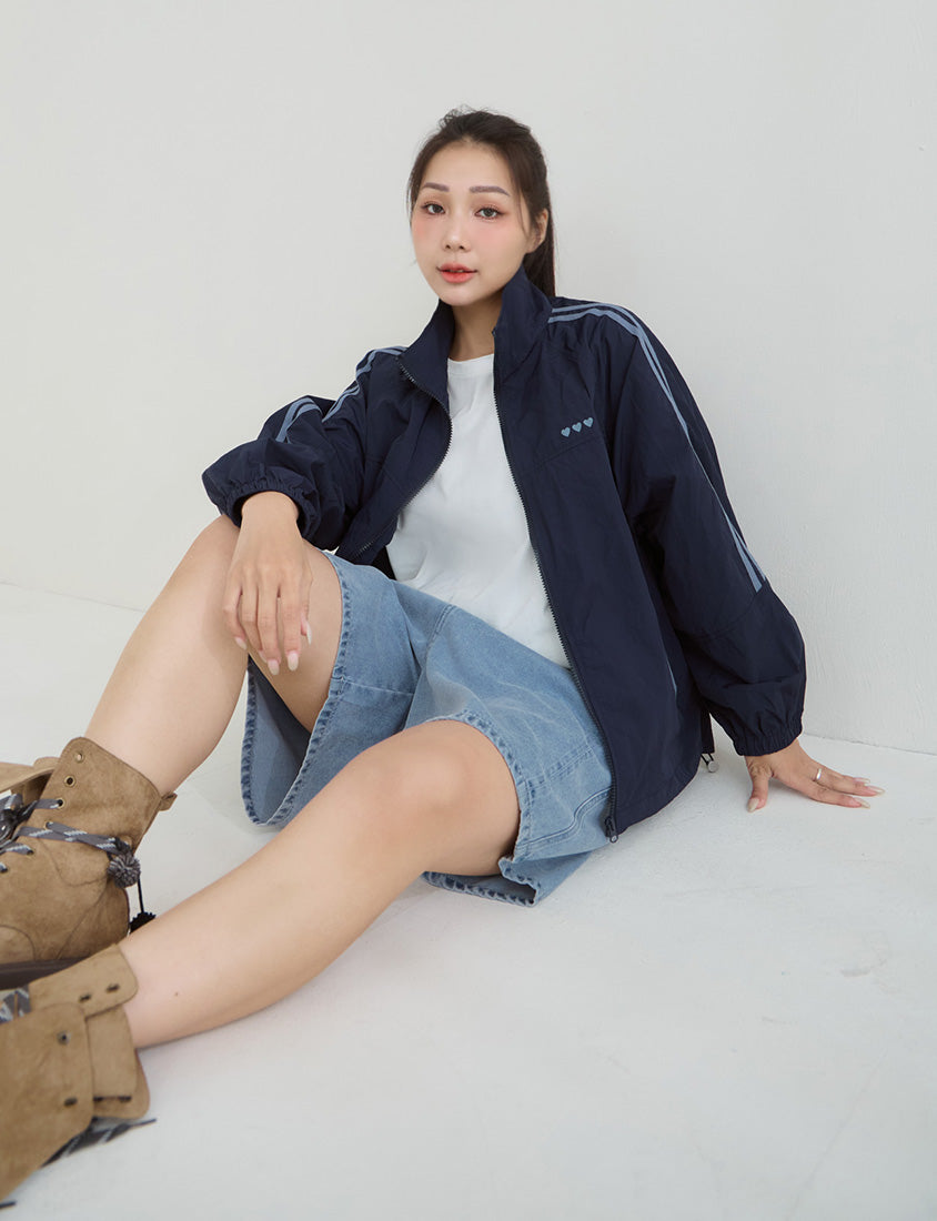 Instant Icy Cooling Contrast Sport Plus Size Jacket