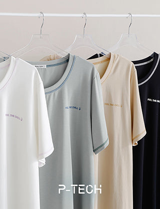 COOL PRO+ Color-Block Plus Size Print Tee