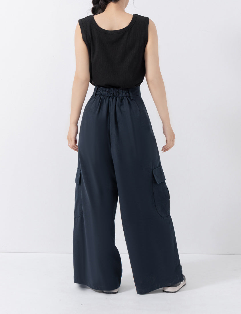 Cooling Lyocell Twill Cargo Plus Size Pants