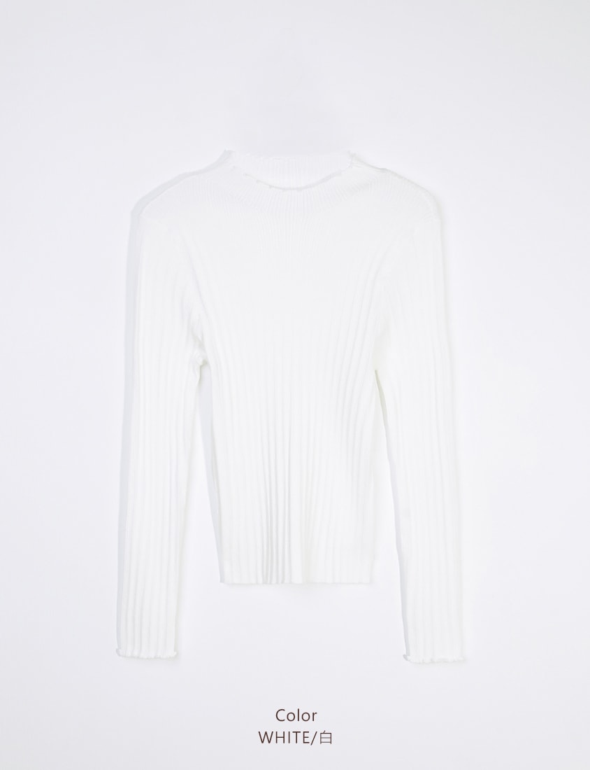 MISS. Essential Versatile Plus Size Ribbed Knit Top