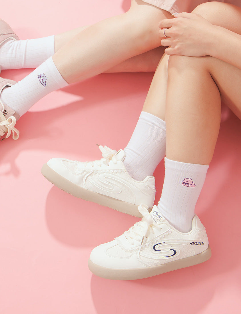 Poly Lulu x UGLY MEWS Collab Embroidered Socks (3-Pack)