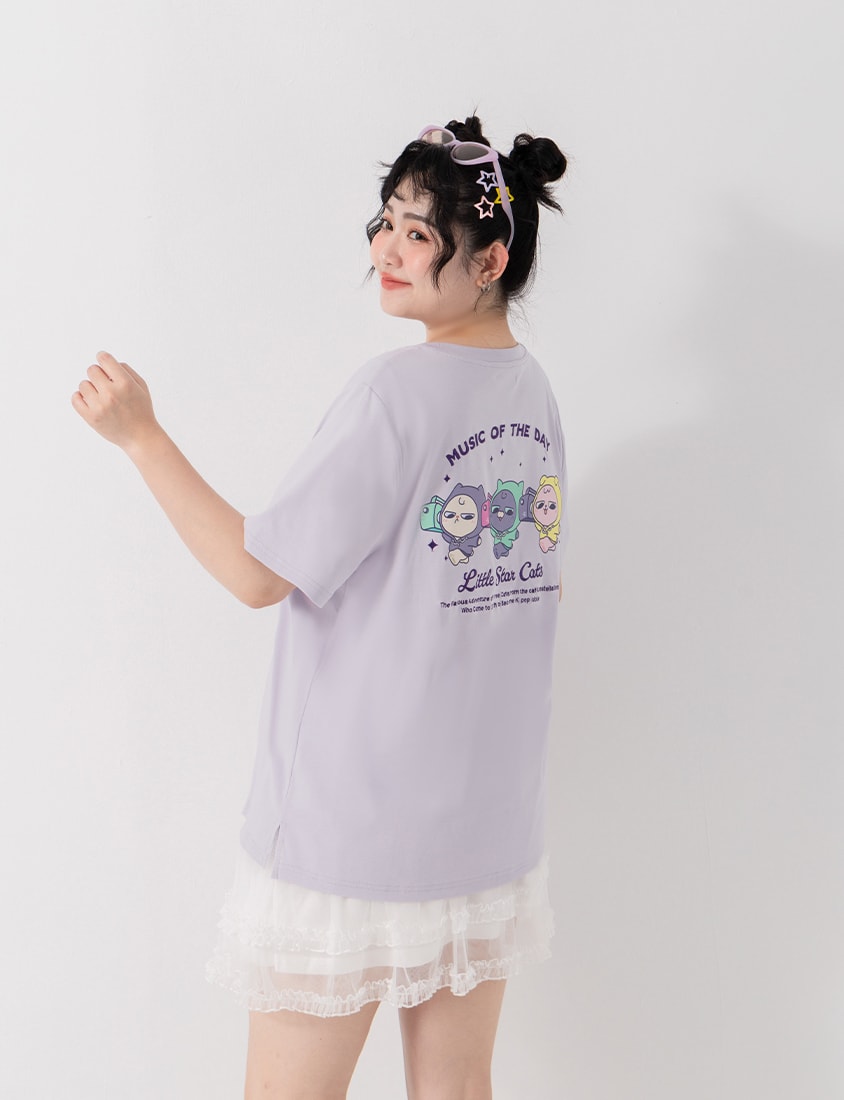 Poly Lulu x UGLY MEWS Collab Oversized Tee