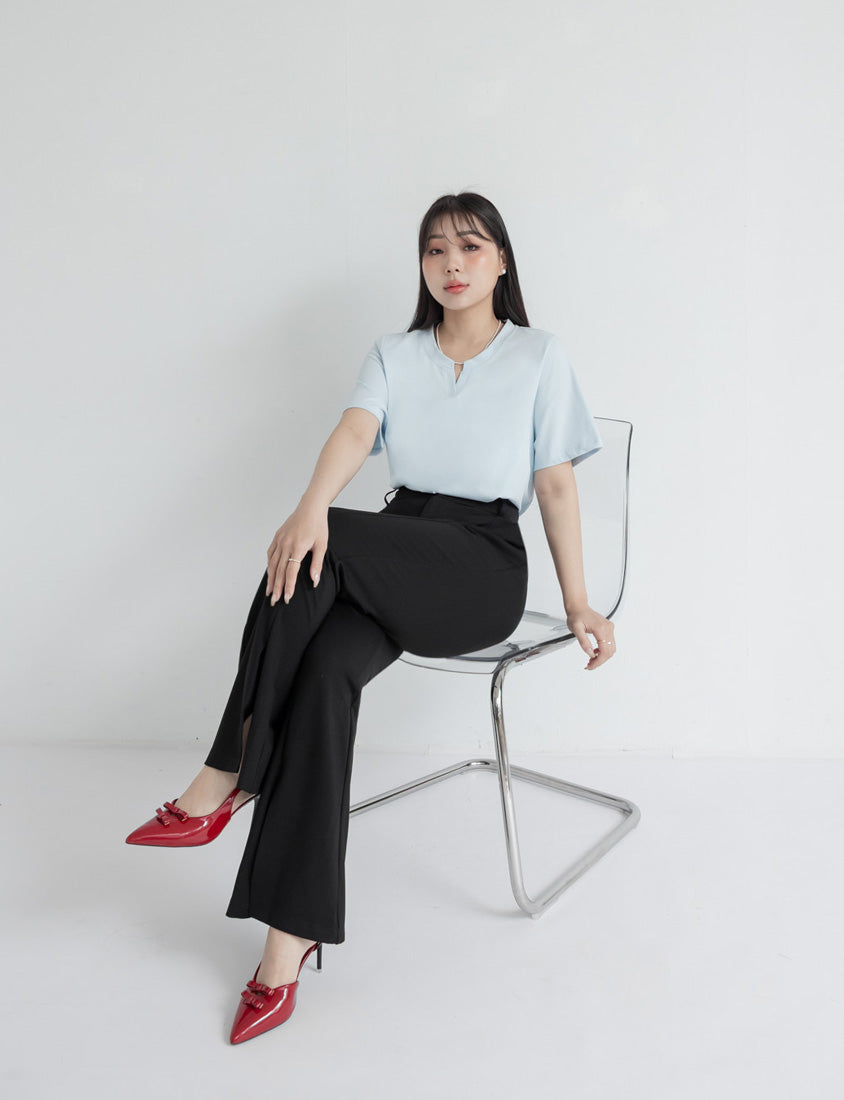 MISS. Silky Cool V-Neck Plus Size Tee
