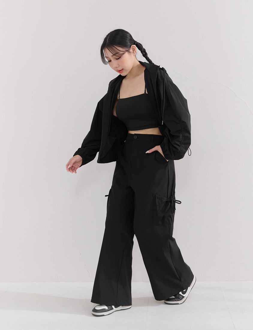 Instant Cooling UV-Protection Tie-Waist Plus Size Utility Pants