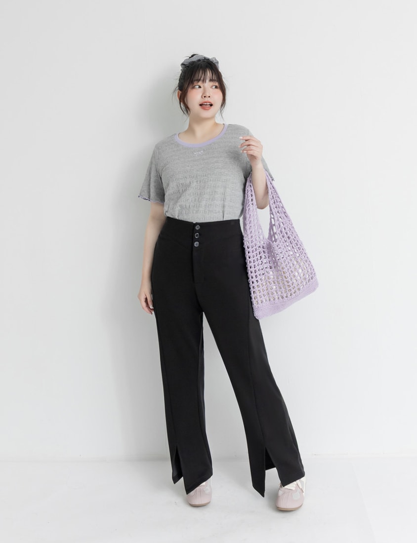 Instant Cool Cloud Cotton Plus Size Flare Pants (Long)