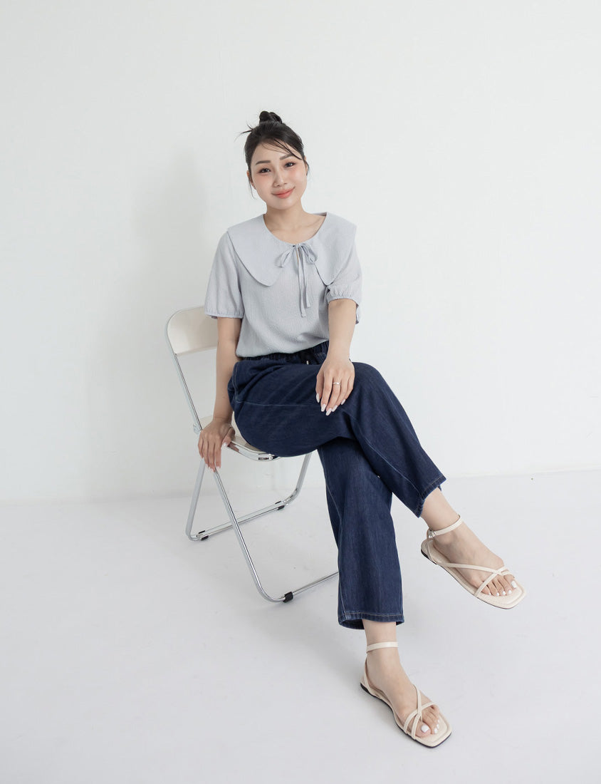 Cooling Tencel Silky Denim Drawstring Plus Size Boyfriend Jeans