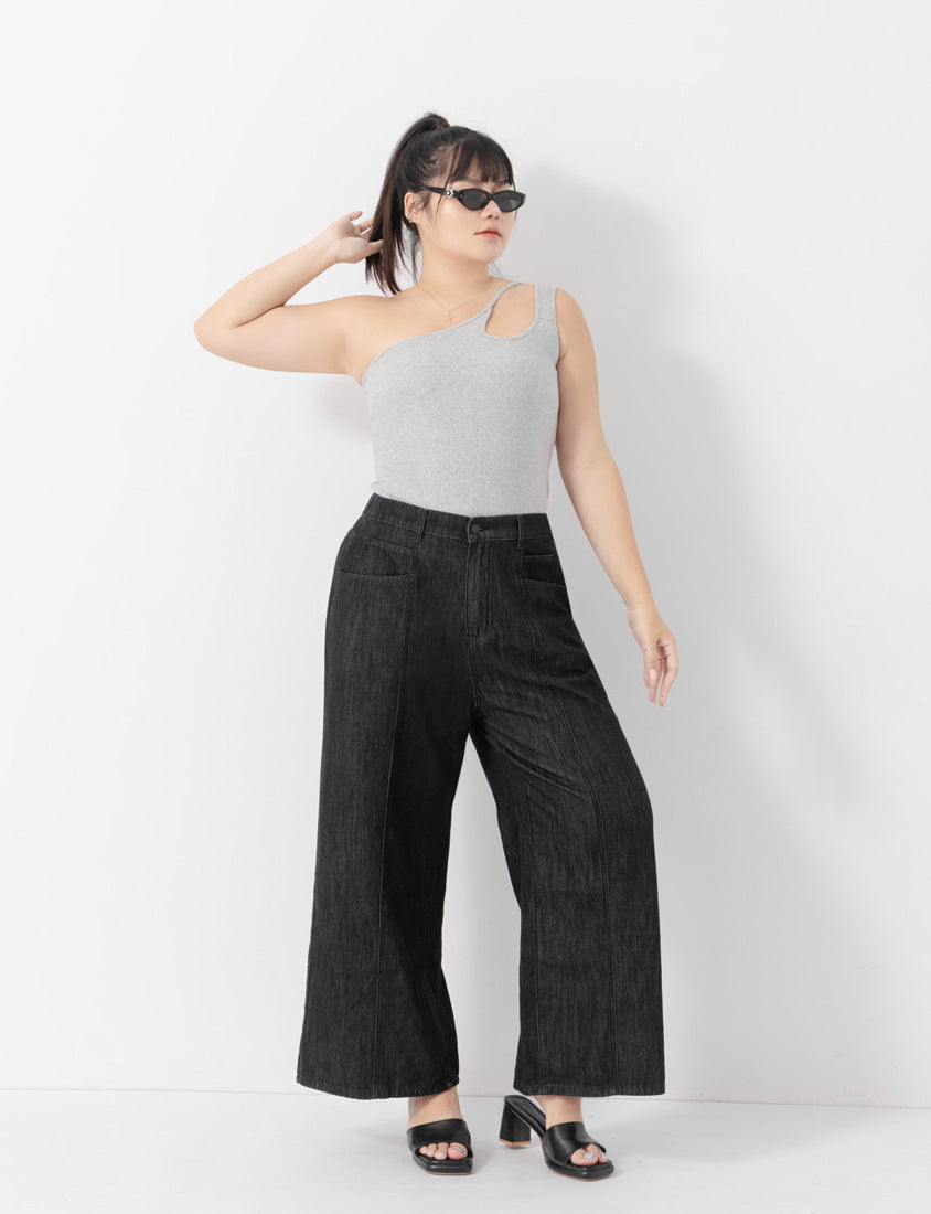 Pobra Sexy Cut-Out Ribbed Plus Size Bra Top