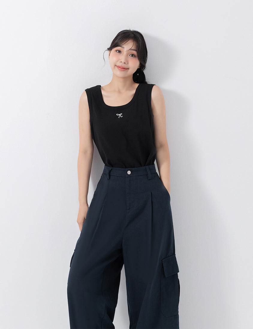 Cooling Lyocell Twill Cargo Plus Size Pants
