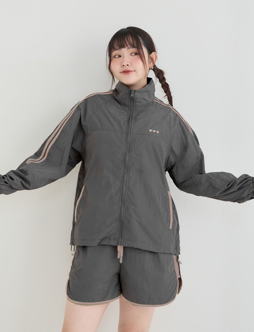 Instant Icy Cooling Contrast Plus Size Sport Shorts