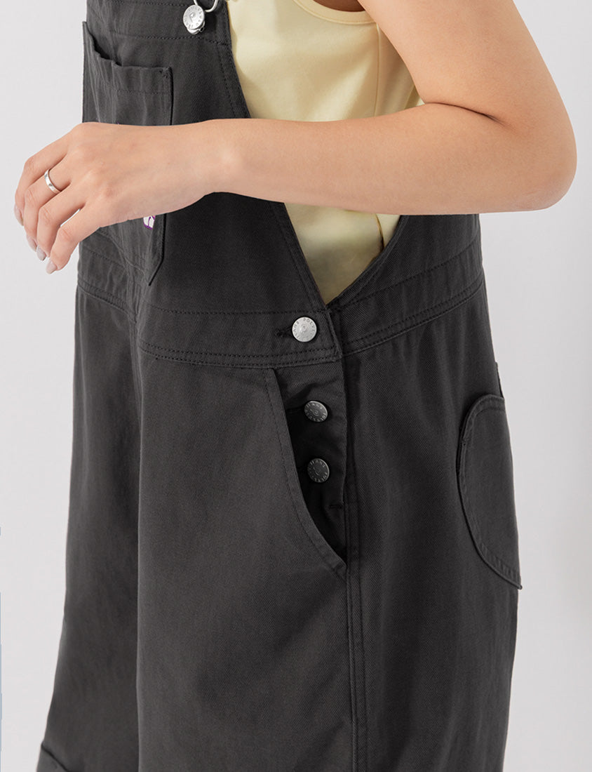 Poly Lulu x UGLY MEWS Collab Plus Size Overall Shorts